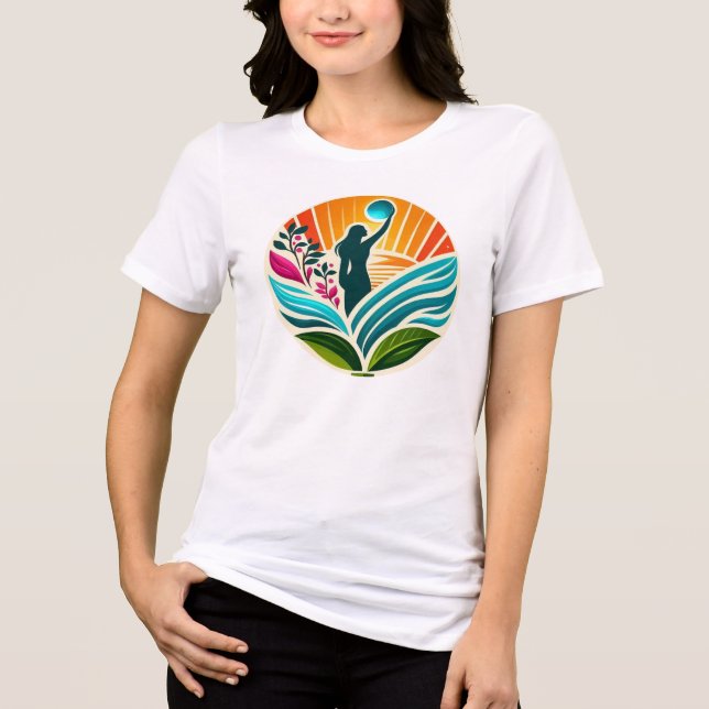 Empowering Humanity V-Neck Tri-Blend Shirt (Front)