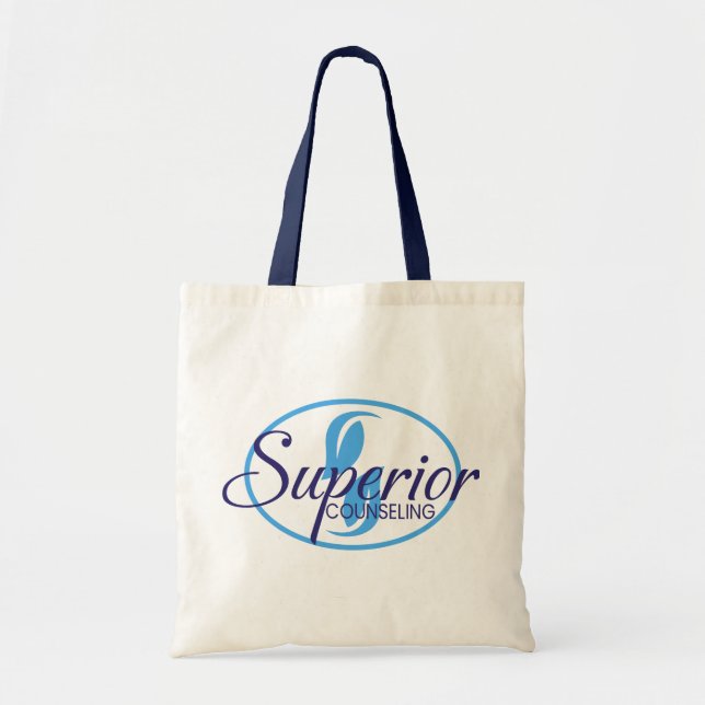"Empowering Minds the Superior Way." Tote Bag (Front)