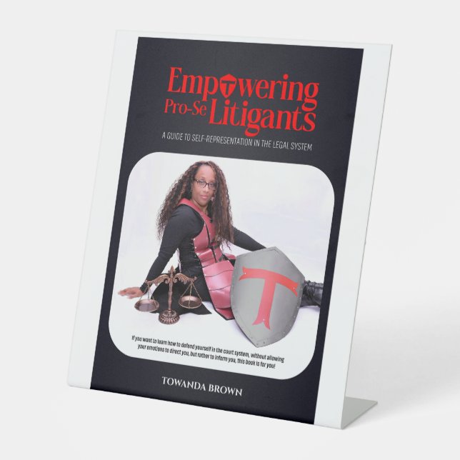 Empowering Pro-Se Litigants Banner Pedestal Sign (Front)