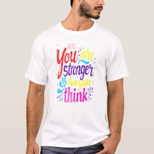 Empowering Quote Typography Art T-Shirt