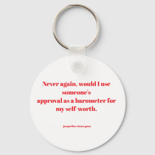 Empowering quotes key ring