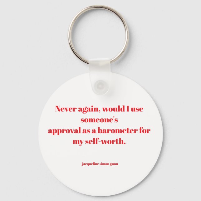 Empowering quotes key ring (Front)