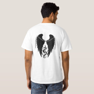 Empowering Snake & Wing Design T-Shirt