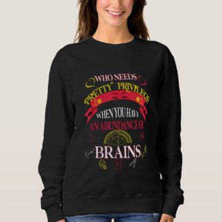 Empowering Steminist Girls Teen Women Math Science Sweatshirt