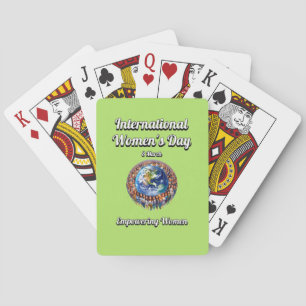 Empowering Women. International Women's Day. Playing Cards