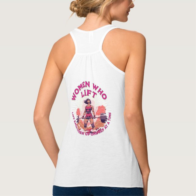 Empowering Women’s Gym Tank Top, fitness apparel  (Back)