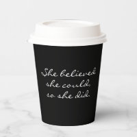Empowering Workday Coffee Takeaway Black White