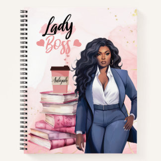 Empowerment Ambitious Businesswoman Notebook
