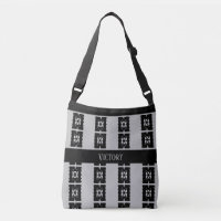 Empowerment Black Silver Pattern