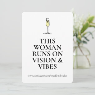 Empowerment Card for Women, Vibes & Power Quote