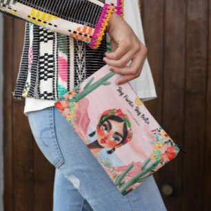 Empowerment in Bloom: Personalised Monogram Accessory Pouch