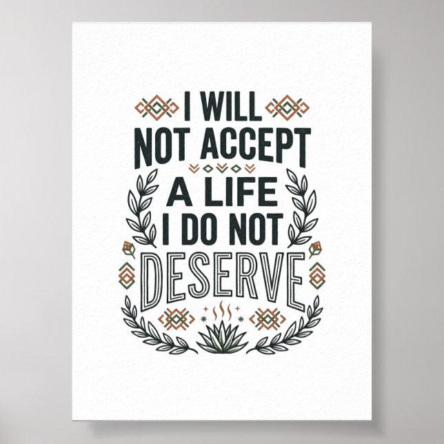Empowerment Quote Motivational Typography Poster (Front)
