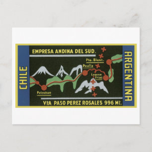 Empresa ANdina Del Sud, Chile, Argentina Postcard