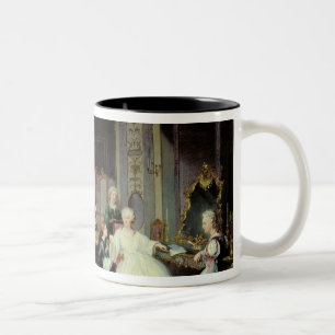Empress Catherine the Great  receiving a Two-Tone Coffee Mug