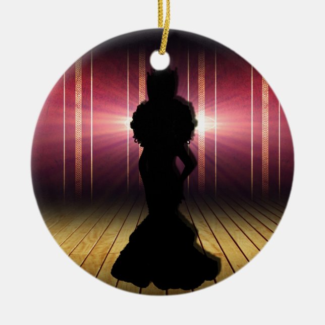 Empress Ceramic Tree Decoration (Front)