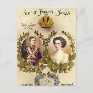 Empress Elisabeth of Austria & Emperor Postcard