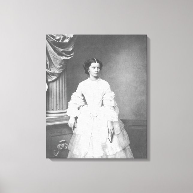 Empress Elisabeth of Austria - Hanfstaengl Canvas Print (Front)