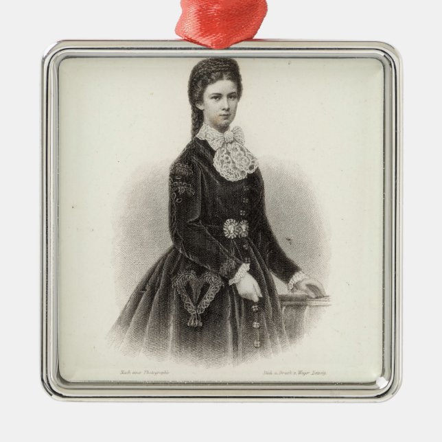 Empress Elisabeth of Austria Metal Tree Decoration (Front)