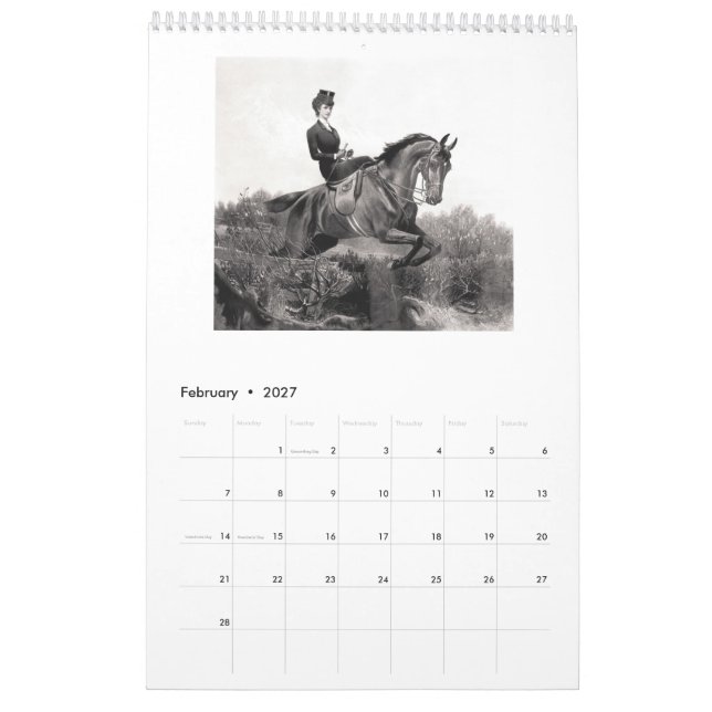 Empress Elisabeth of Austria - Sisi Calendar (Feb 2027)