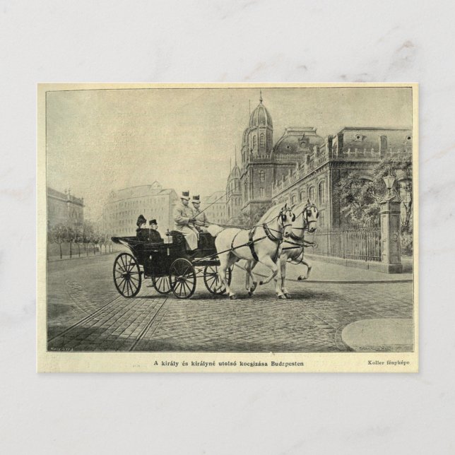 Empress Elisabeth of Austria- Sissi, Budapest 1867 Postcard (Front)