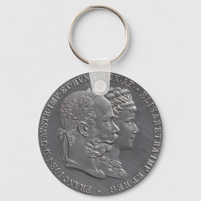 Empress Elisabeth of Austria Sissi Sisi Coin 1879 Key Ring (Front)