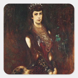 Empress Elizabeth of Austria, 1883 Square Sticker