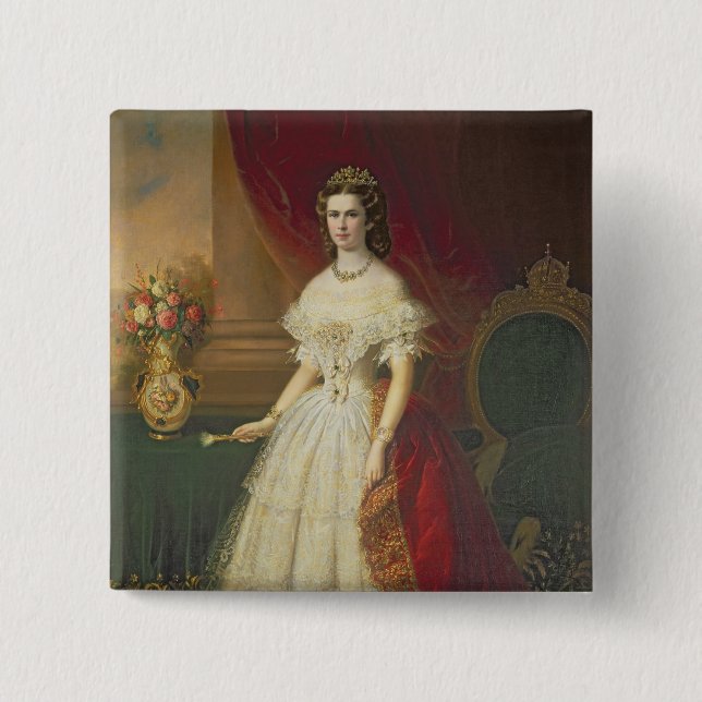Empress Elizabeth of Bavaria , 1863 15 Cm Square Badge (Front)