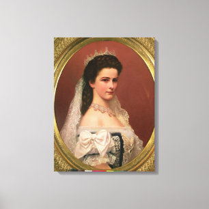 Empress Elizabeth of Bavaria  in Hungarian Canvas Print