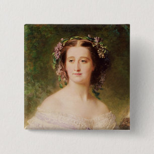 Empress Eugenie and her Ladies in Waiting 15 Cm Square Badge