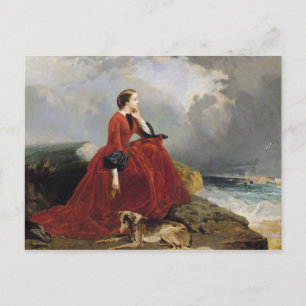 Empress Eugenie  at Biarritz, 1858 Postcard