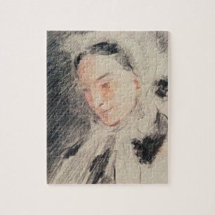 Empress Eugénie (black & red chalk) Jigsaw Puzzle
