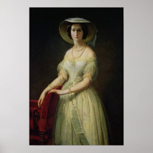 Empress Eugenie  c.1853 Poster