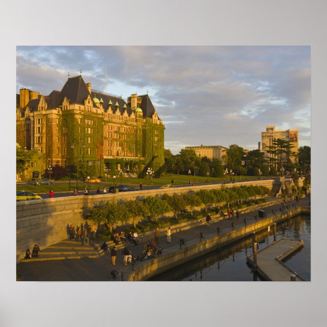 Empress Hotel and Inner Harbour waterfront, Poster (Front)
