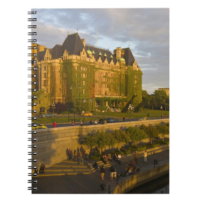 Empress Hotel and Inner Harbour waterfront, Spiral Notebook (Front)