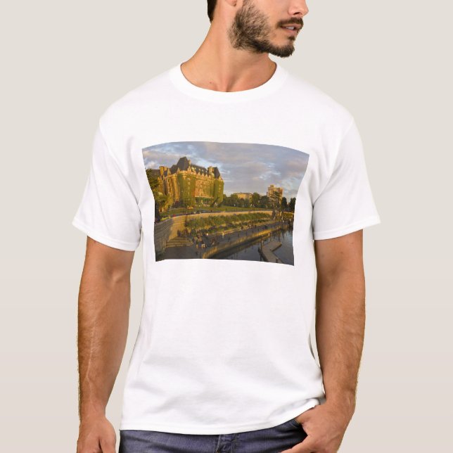 Empress Hotel and Inner Harbour waterfront, T-Shirt (Front)