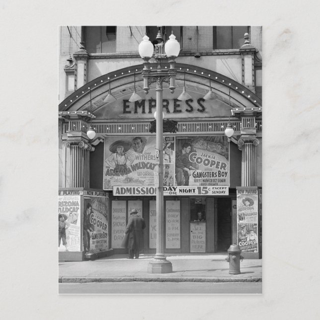 Empress Movie Theatre, 1939 Postcard (Front)