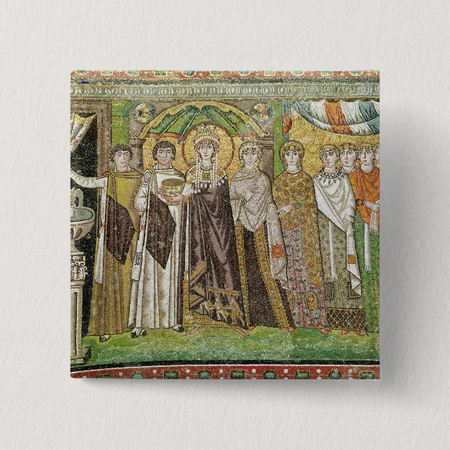 Empress Theodora 15 Cm Square Badge (Front)