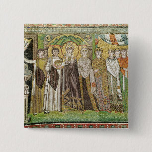 Empress Theodora 15 Cm Square Badge