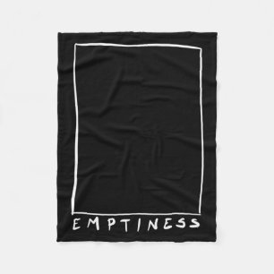 Emptiness Funny Sarcastic Humour Quote Emptiness Fleece Blanket