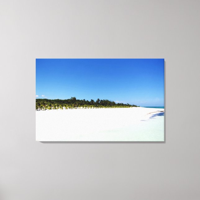 Empty Beach Canvas Print (Front)