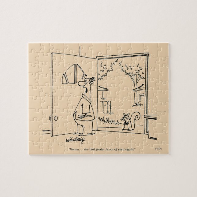 Empty Bird Feeder Jigsaw Puzzle (Horizontal)