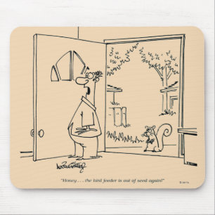 Empty Bird Feeder Mouse Pad