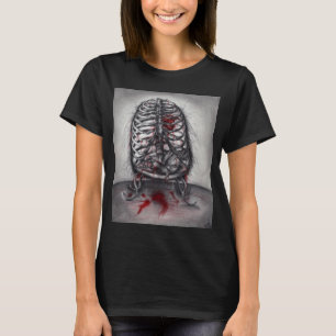 Empty Cage Anatomy Horror Goth Original Art T-Shirt