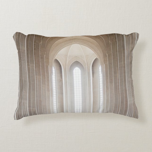EMPTY CATHEDRAL INTERIOR DECORATIVE CUSHION (Front)