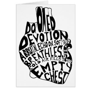 empty chest : anatomical heart