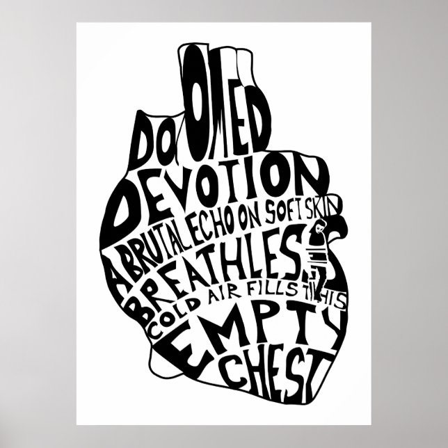 empty chest : anatomical heart poster (Front)