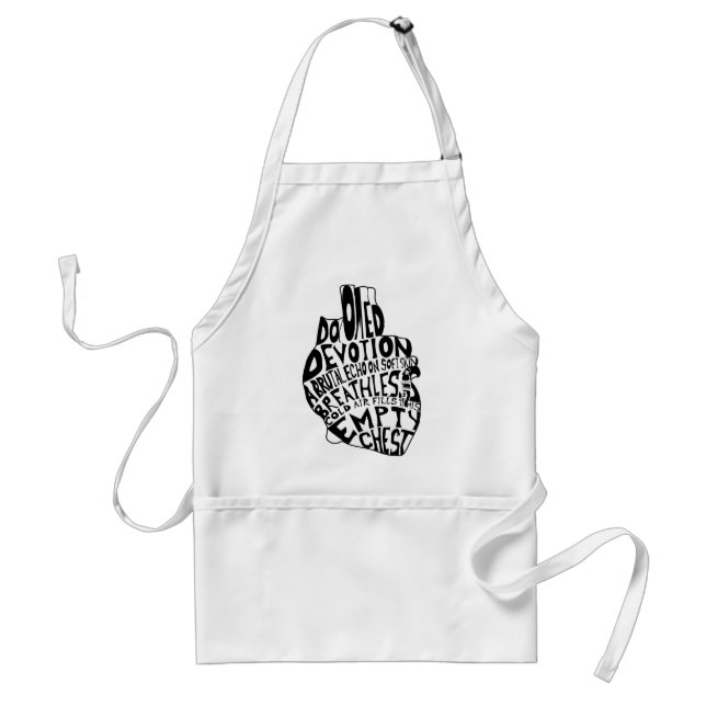 empty chest : anatomical heart standard apron (Front)
