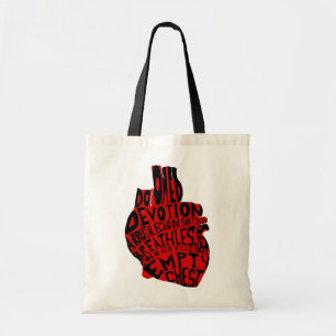 empty chest : anatomical heart tote bag
