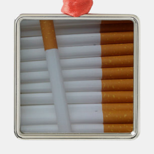 Empty cigarettes grouped together metal tree decoration