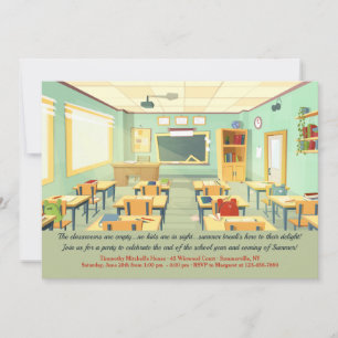 Empty Classroom Invitation